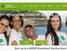 Tablet Screenshot of greenheartclub.org